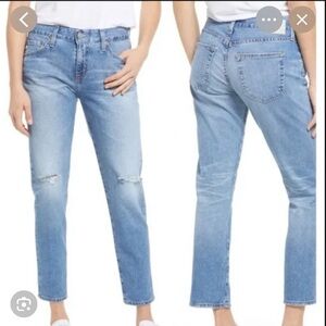 AG - Ex-Boyfriend Slouchy Slim Light Blue Women's Jeans